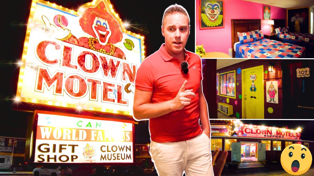 I Stay In A Clown-Themed Hotel - America's Scariest Motel?