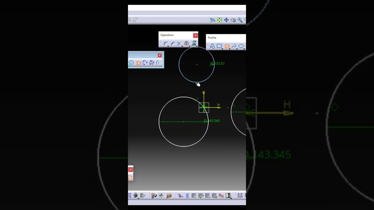 Catia Circle tutorial #catia #shorts #circle