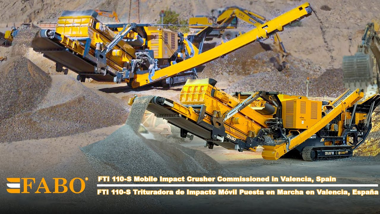FABO | FTI 110-S Mobile Impact Crusher Commissioned in Valencia, Spain - FTI 110-S Trituradora Móvil