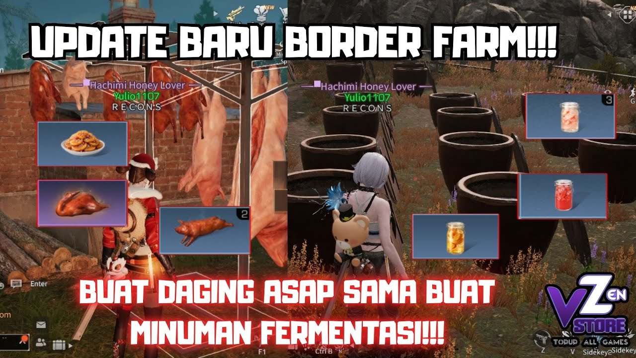 UPDATE BARU BORDER FARM BISA BUAT DAGING ASAP NJIR!! | LIFEAFTER | VZENSTORE