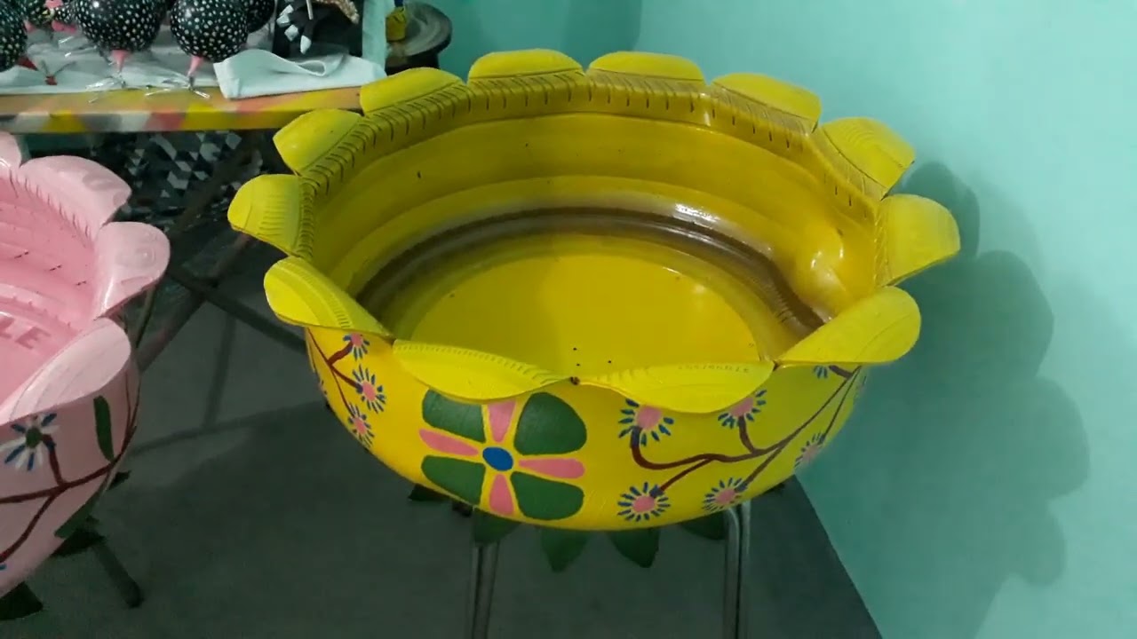 o mundo da arte em pneus