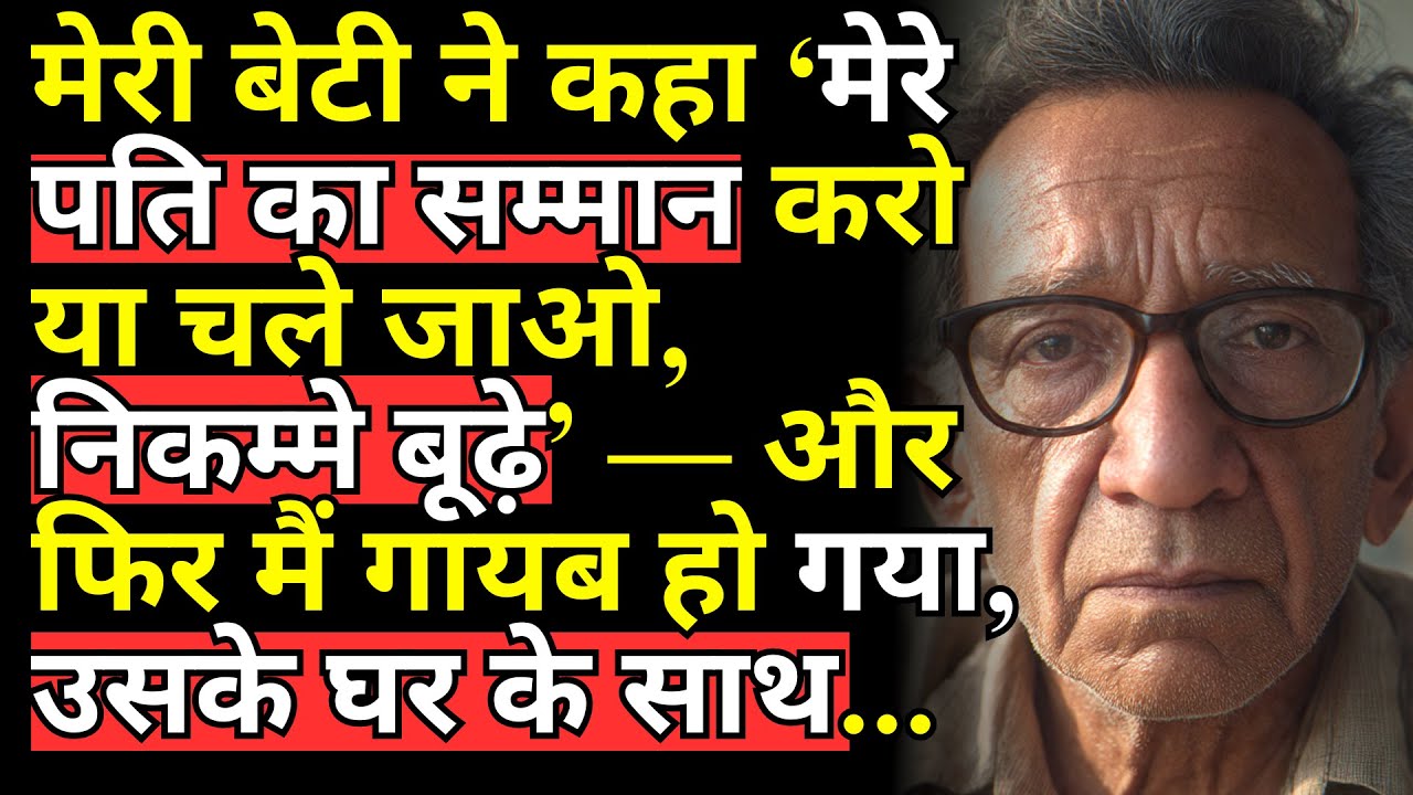 मेरी बेटी ने कहा ‘मेरे पति का सम्मान करो या चले जाओ, निकम्मे बूढ़े’ — और फिर मैं गायब हो गया, उसके..