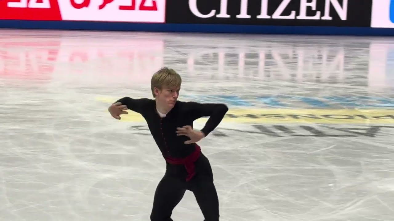 2026 World Championships Daniel Grassl ITA free program practice 28/03/2026 Prague, CZE