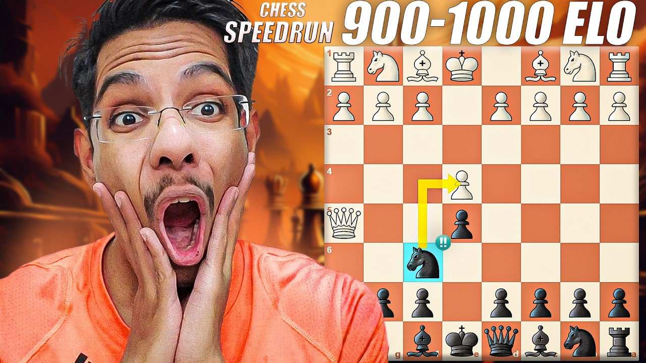 Counter the Queen Attack | Chess Rating Climb 900 to 1000 ELO