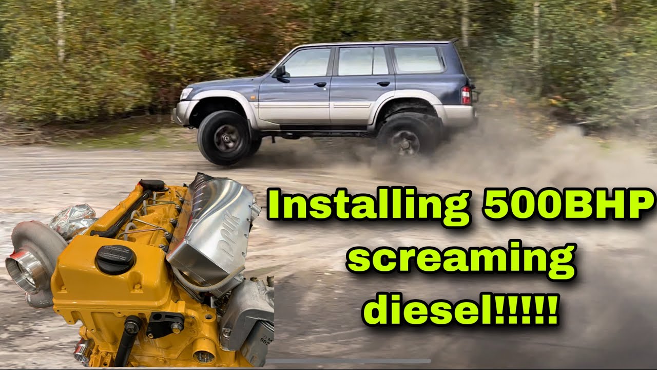 Part 2 OM606 Mercedes Diesel INSTALL into a Y61 Nissan Patrol GU
