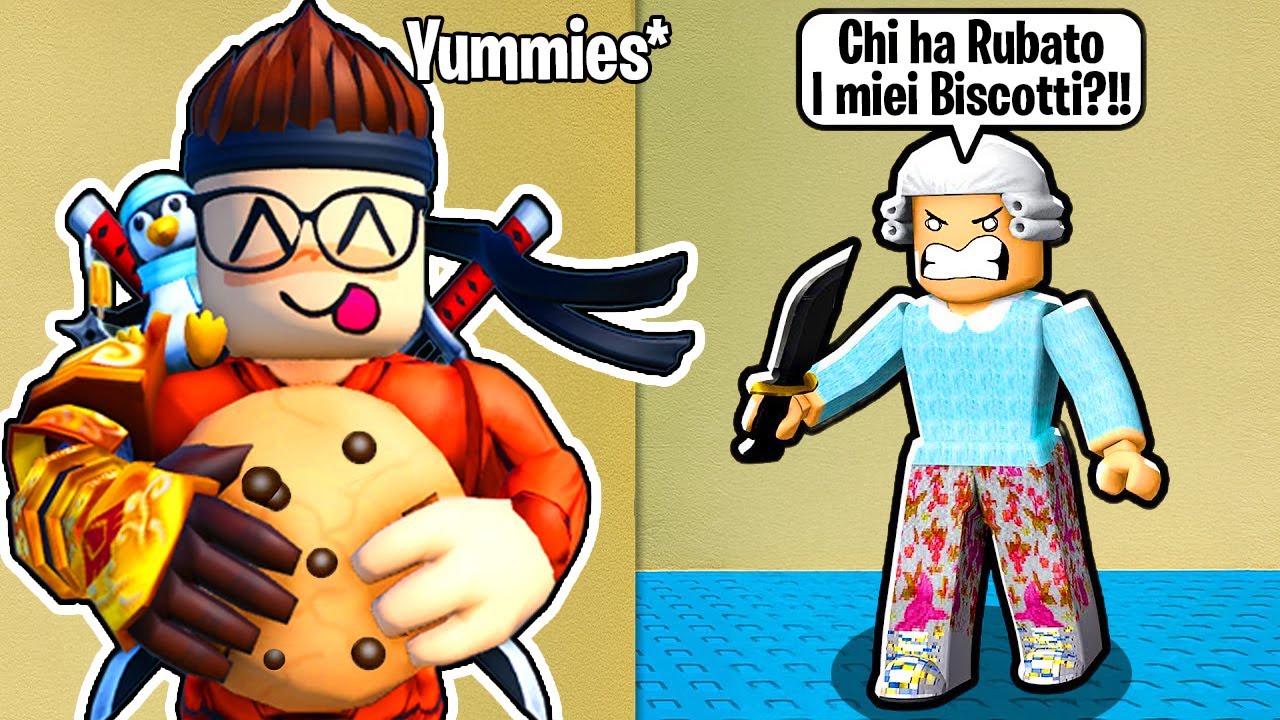 Rubiamo TUTTI I BISCOTTI DELLA NONNA CATTIVA su ROBLOX STEAL COOKIES!!