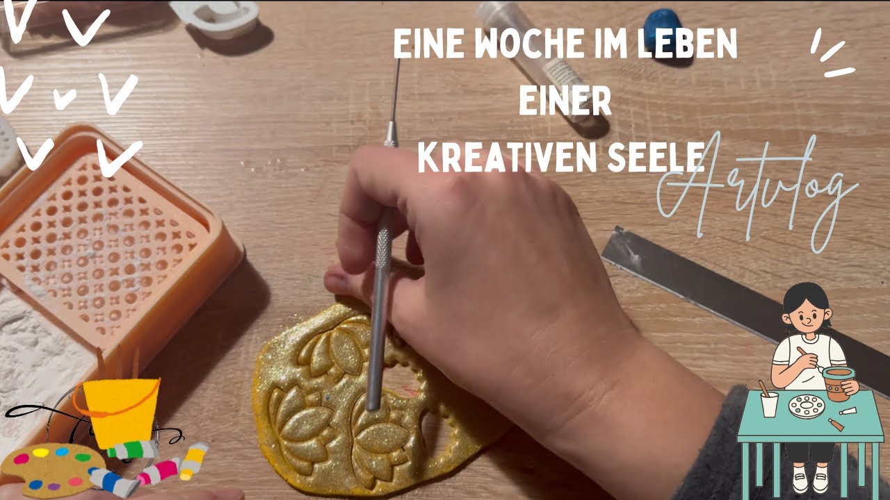 🧡 Eine Woche voller Glitzer & Statement-Ohrringe – Kreativer Bastel-Vlog | CatlynsArt 🎨| #artvlog 