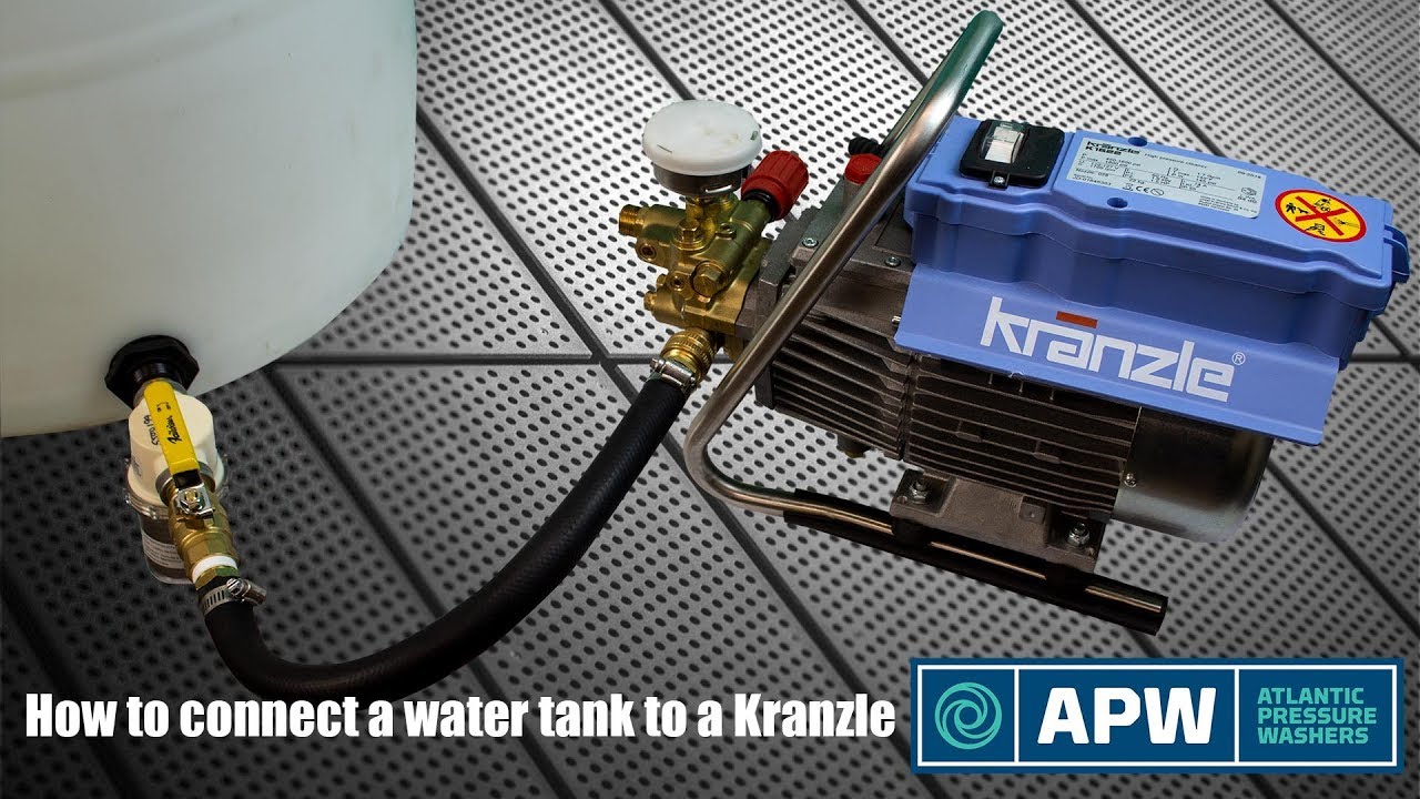 How to connect a water tank to a Kranzle : Altantic Pressure Washers Maryland