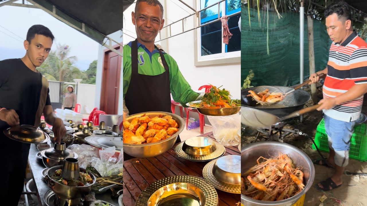 ចុងភៅធ្វើម្ហូបការតាមជនបទ Chef prepares rustic food for weddings 