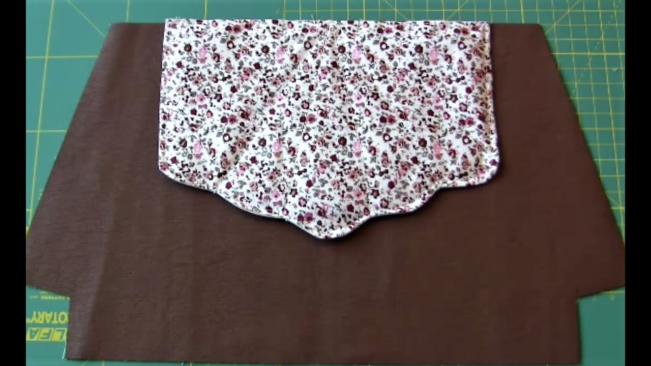Tuto technique coudre un rabat (ici festonné) pour trousse sac, astuces, facile et rapide DébutantEs