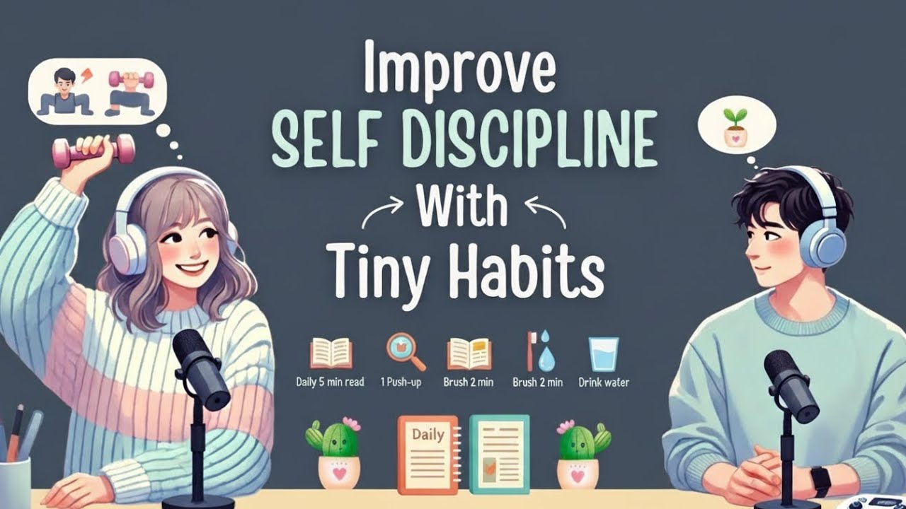 Build Self Discipline Fast With Tiny Habits Easy English Conversation Podcast B1