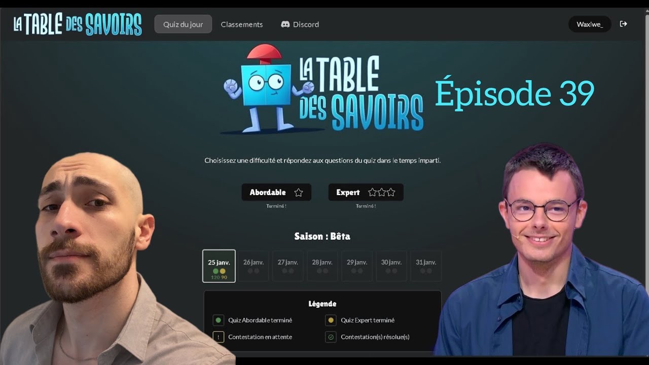 Je n'aurais pas du corriger ! La table des savoirs le jeu d'Emilien