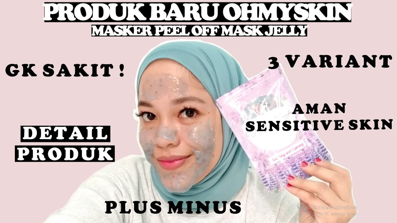OHMYSKIN MASKER PEEL OFF MASK JELLY MOONLIGHT LAVENDER [ PRODUK TERBARU OHMYSKIN ]
