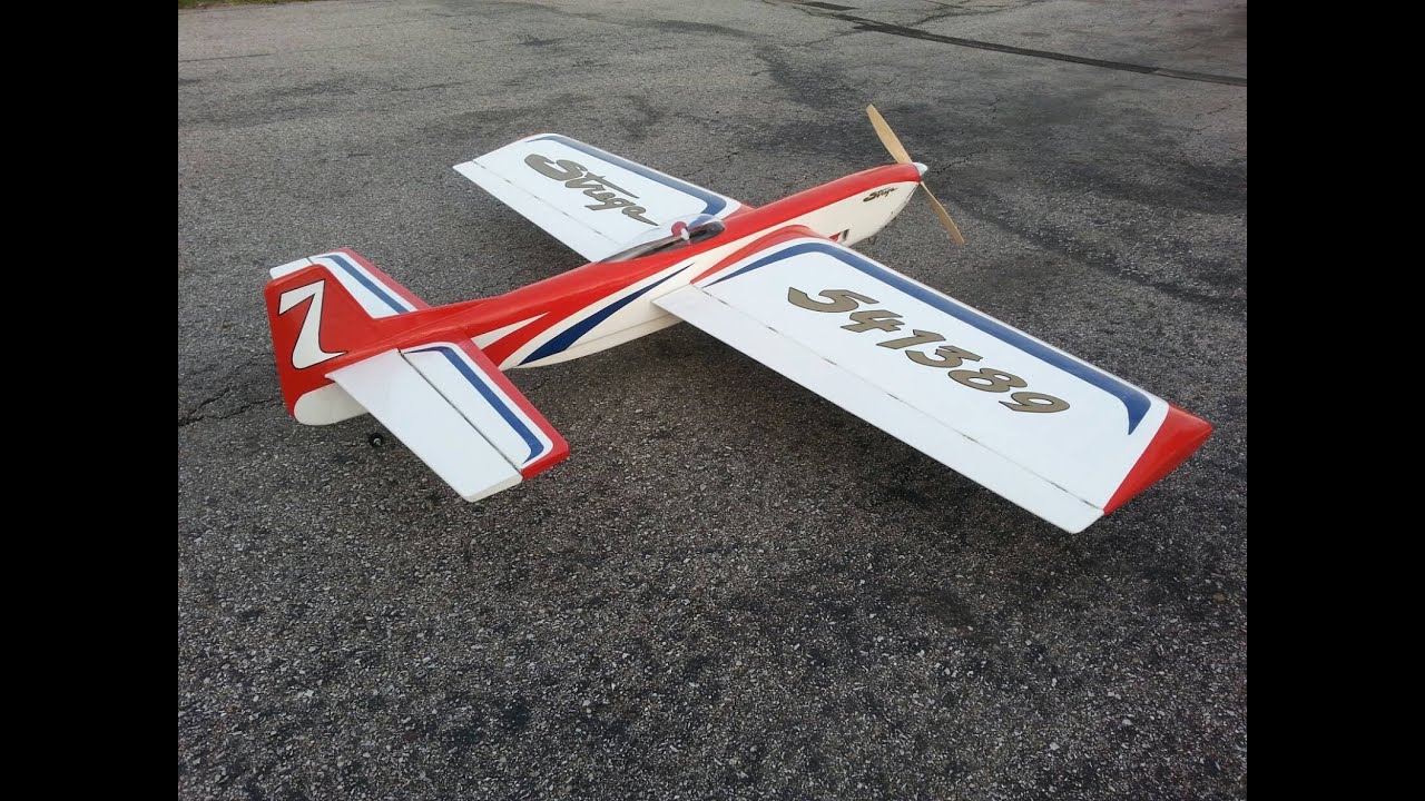 Control-Line Stunt Flying from inside the circle with a well trimmed out Strega