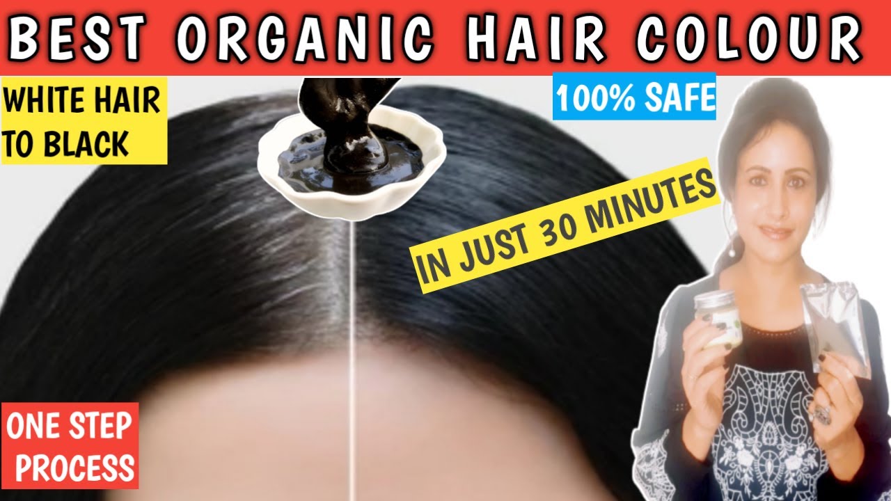 Top Organic Hair Colour In India 2023/Best Hair Colour Dye/White Hair To Black Hair/Just One Step