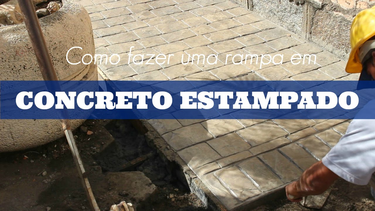 Como fazer uma cal&ccedil;ada em Concreto Estampado.