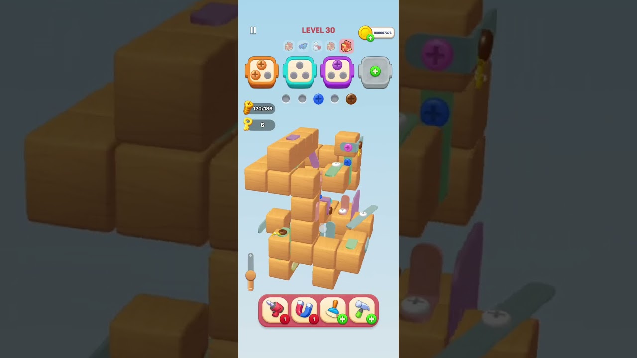 Solving Screwdom Lvl 30 (hard level)