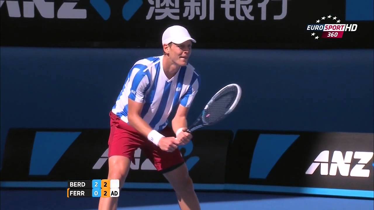 David Ferrer Vs Thomas Berdych Australian Open 2014 1/4 3 Set/Third Set 720 HD