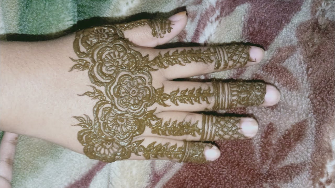 New Easy Beautiful Backhand Mehndi Design/ Simple Beautiful Mehndi Design/ Mehndi Design @White Rose