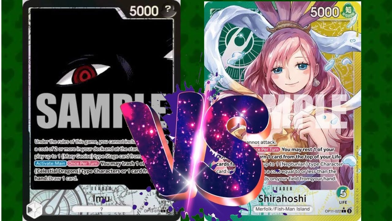 ⚫ Imu VS 🟢🟡 Shirahoshi - OP14 Locals Final Round - One Piece TCG Gameplay 
