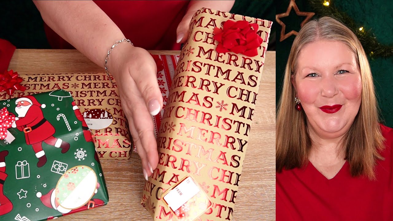 ASMR Ich packe deine Geschenke ein 🎄 Paper & Crinkle Sounds 🎄 X-MAS Edition Deutsch