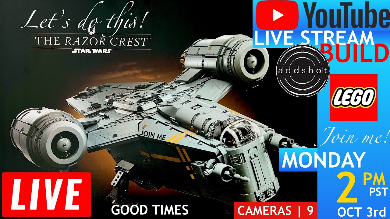 🔴 Building LEGO Star Wars UCS Razor Crest (75331) Live!