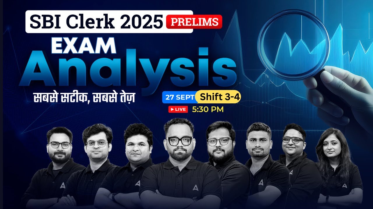 SBI Clerk Analysis 2025 | 27 Sept Shift 3-4 SBI Clerk Paper Analysis | SBI Clerk Analysis | Adda247