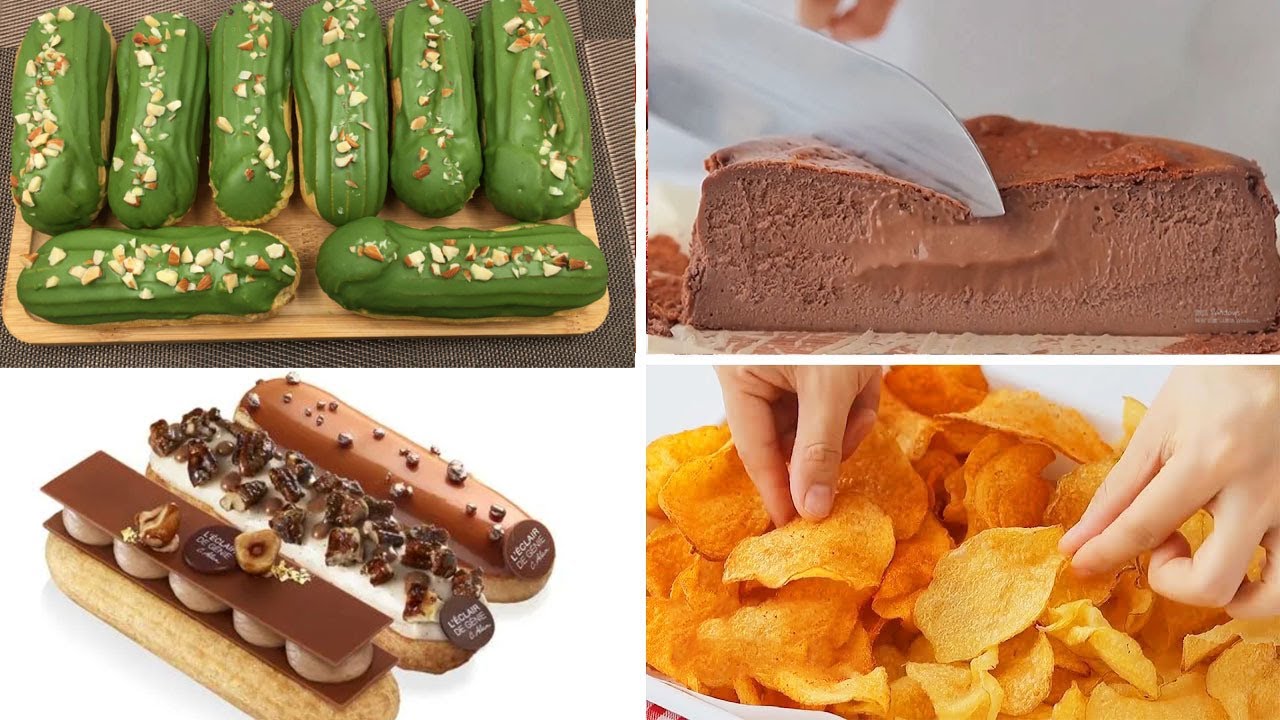 Asmr|Chocolate Eclairs & Honey Bread|Creative Recipes|Cake Story|Cooking