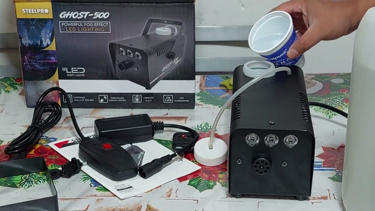 Review, Unboxing de Maquina de Humo Ghost-500 de Steelpro