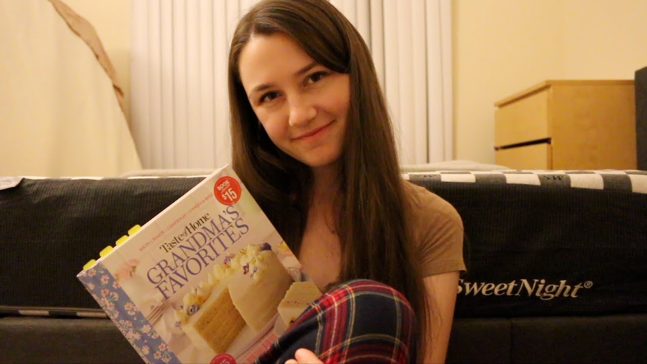 ASMR - Sleepy Sounds | Cookbook recipes, removing your makeup, journal tapping Ft. SweetNight