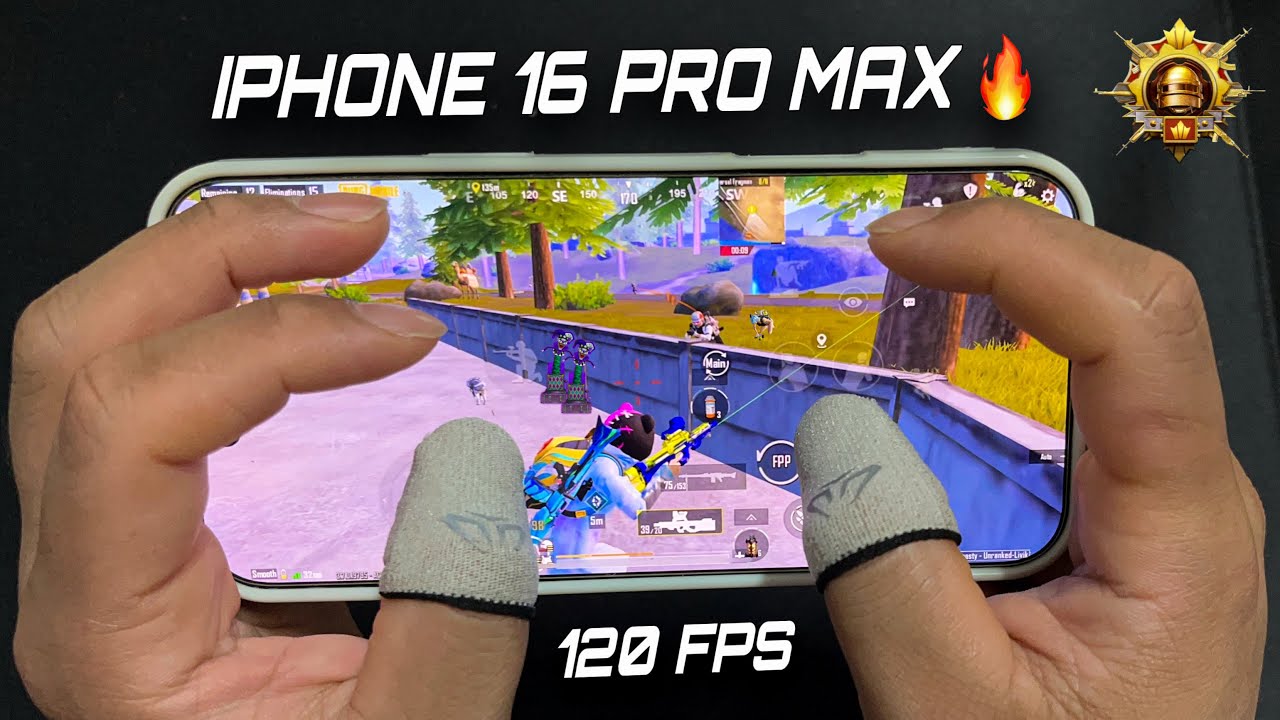 IPhone 16 Pro Max HANDCAM 🔥/ BEST 5 Finger Claw + Full Gyro Gameplay😍/New Update PUBG TEST!