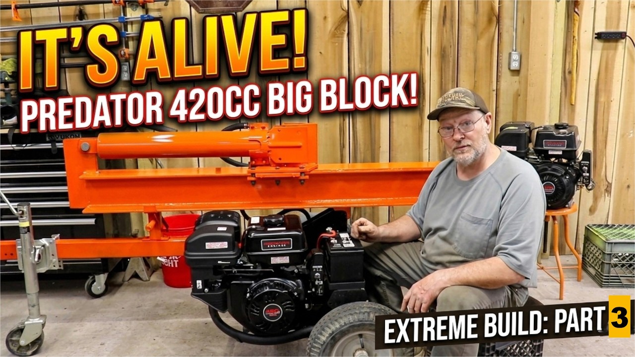«Экстремальная сборка дровокола, часть 3. Predator 420cc ОЖИВЛЕН!»