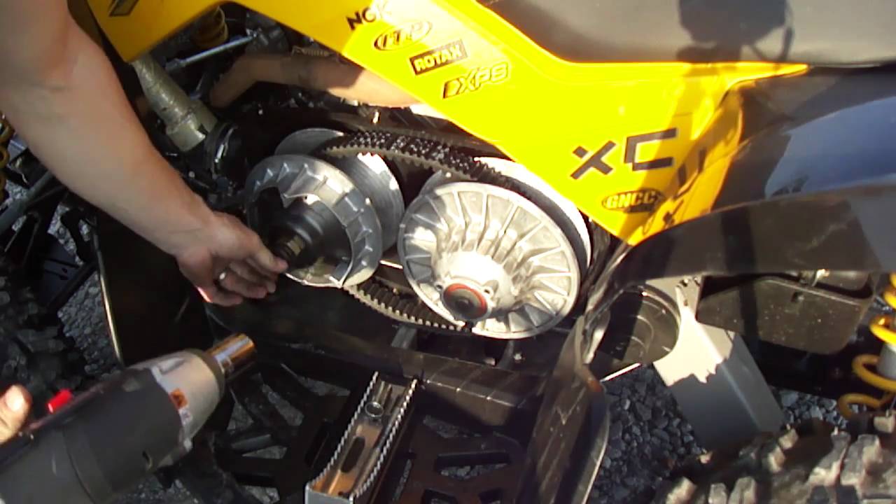 complete CVtech clutch install on can-am BRP outlander renegade