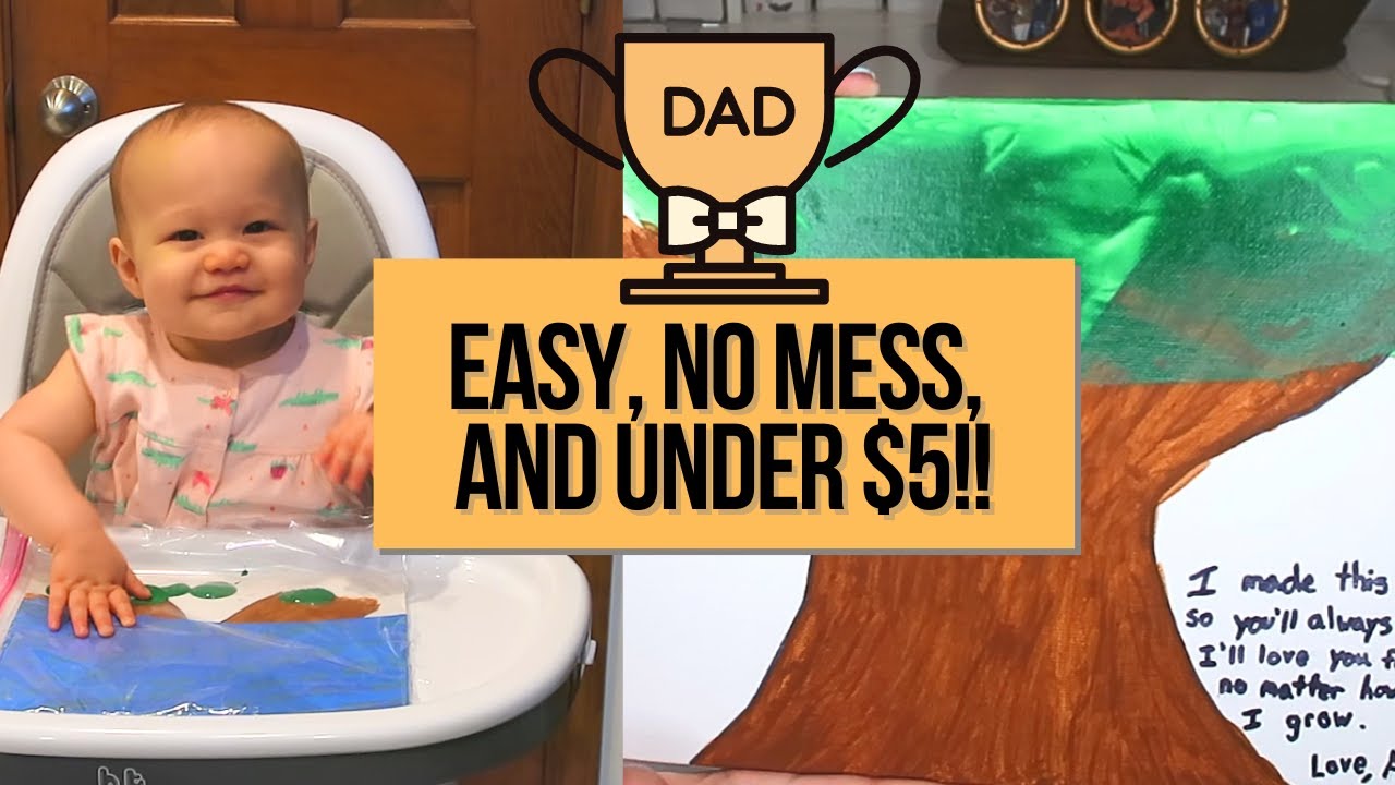 FATHER'S DAY CRAFTS FOR BABIES AND TODDLERS | Easy Gift Craft Under $5!