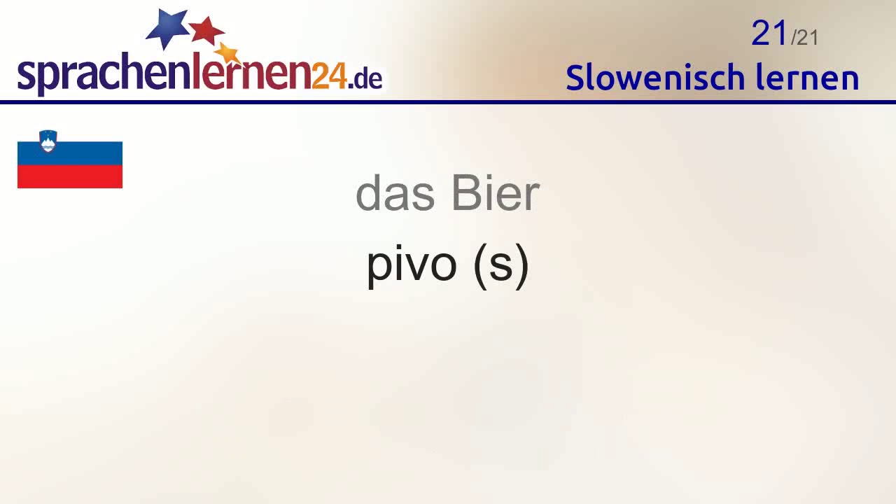 Slowenisch lernen (Teil 2)