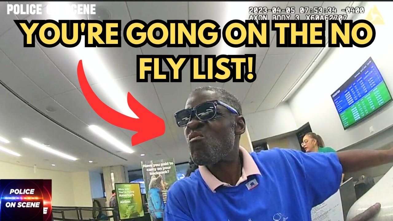 Airport check-in GOES CRAZY when Man Can't Get His Way!