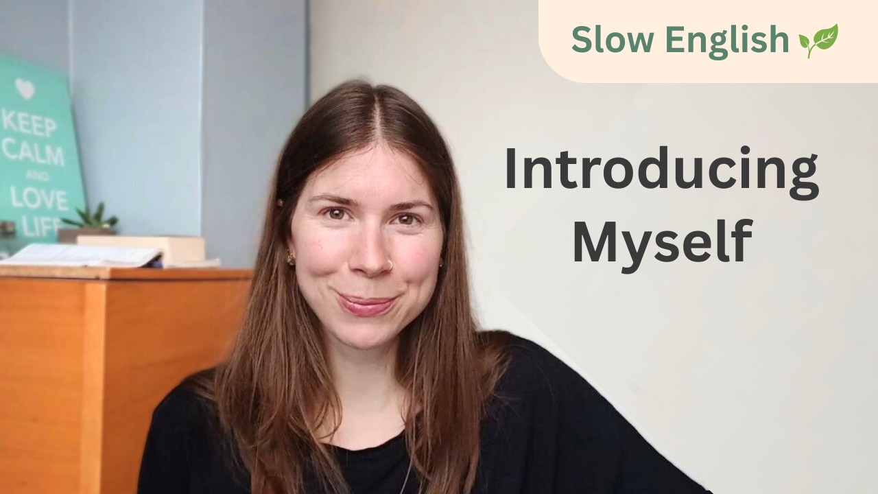 Slow English for Beginners – Easy Listening Practice (I introduce myself)