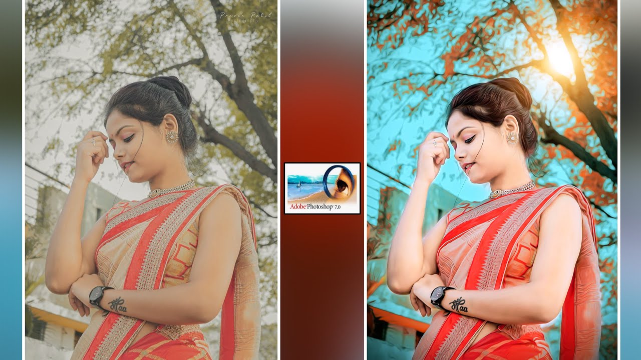 Teal Orange Tone Photo Editing Photoshop 7.0  |  Photoshop photo editing tutorial for beginners