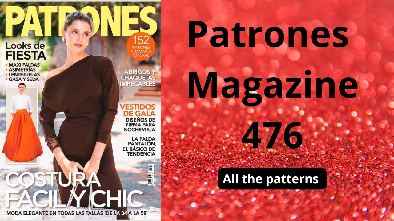 #Patrones476 #sewingmagazine пролистайте журнал Patrones: пальто, платья и какие-то сумасшедшие б...