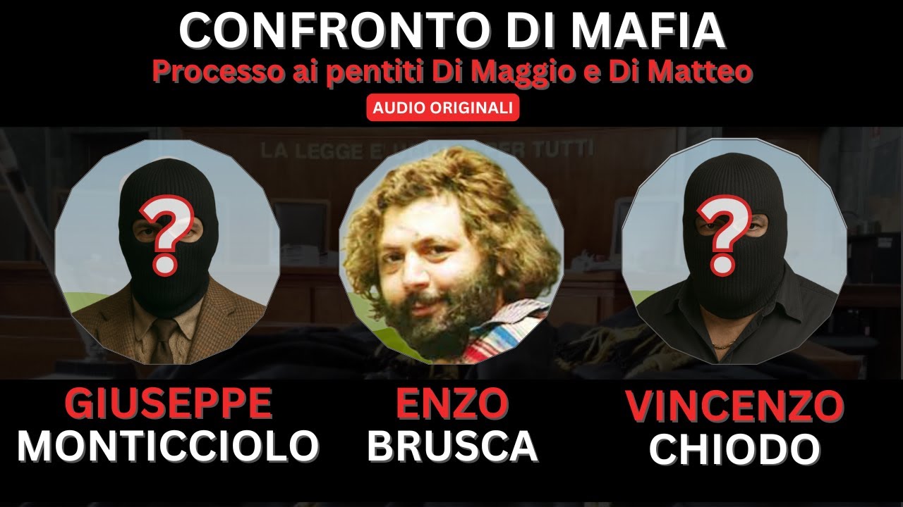 STORIE DI MAFIA: I PENTITI CHIODO, MONTICCIOLO E ENZO SALVATORE BRUSCA DAVANTI AI GIUDICI