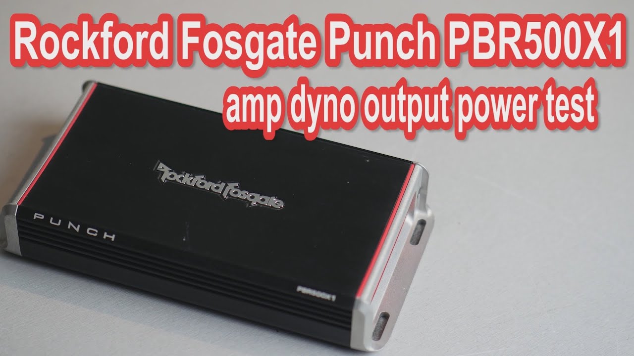 Тест мощности автомобильного усилителя Rockford Fosgate Punch PBR500X1 (моно сабвуфер) на динамом...