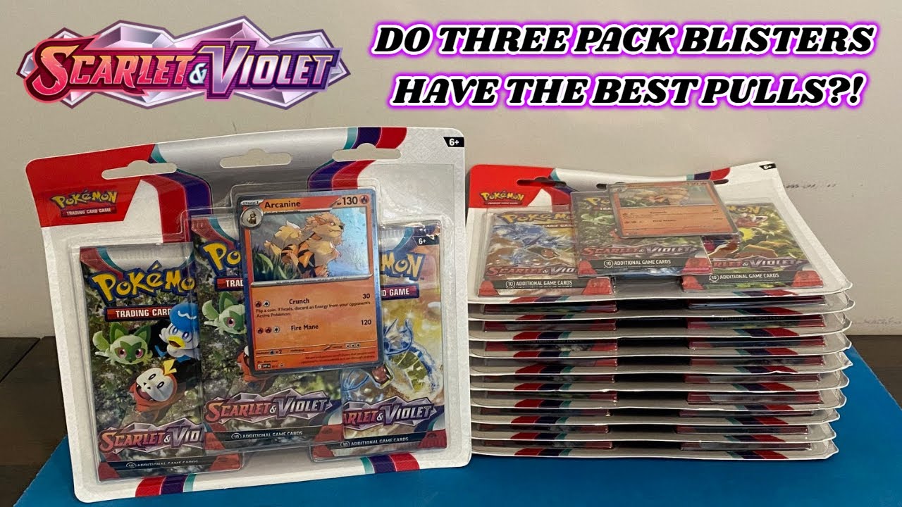 Are SCARLET & VIOLET 3 Pack Blisters THE BEST PRODUCT to open from this NEW Pokemon Set?!