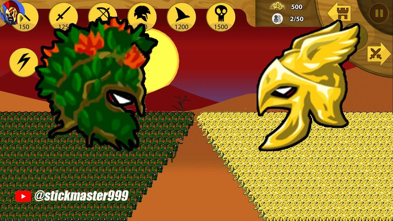 THE STRONGEST x9999 PRINCESS LEAF VS GOLDEN KYTCHU VS GIANT BOSS | STICK WAR LEGACY | STICK MASTER
