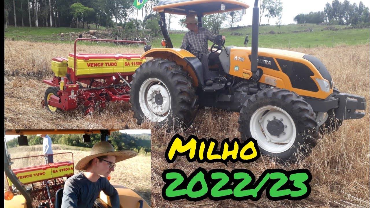 Plantio de milho safra 2022/23 . Valtra A750 +vence tudo SA11500