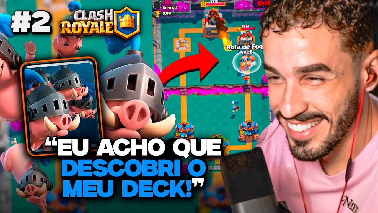 MONTEI MEU PRIMEIRO DECK NO CLASH ROYALE! FINALMENTE APRENDI A JOGAR?​