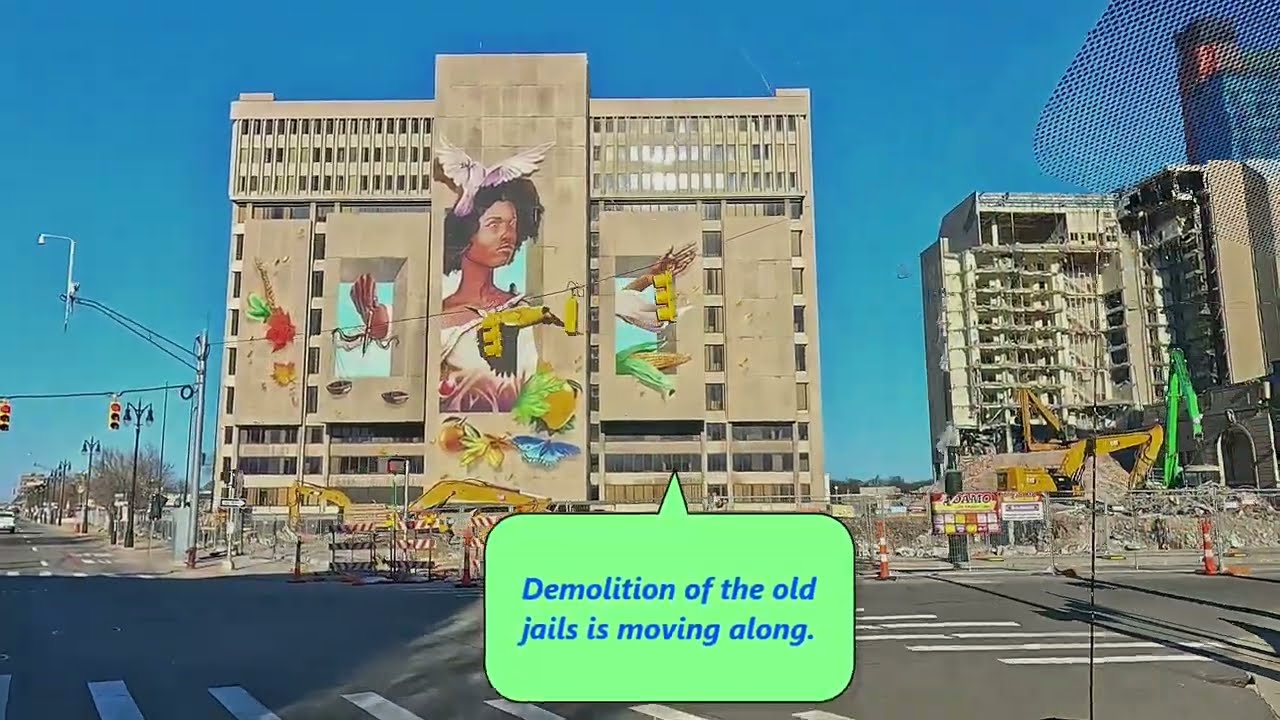 Downtown Detroit Broadway Renovations; Hudson's Detroit; Jails Demolition; COSM Theater Construction