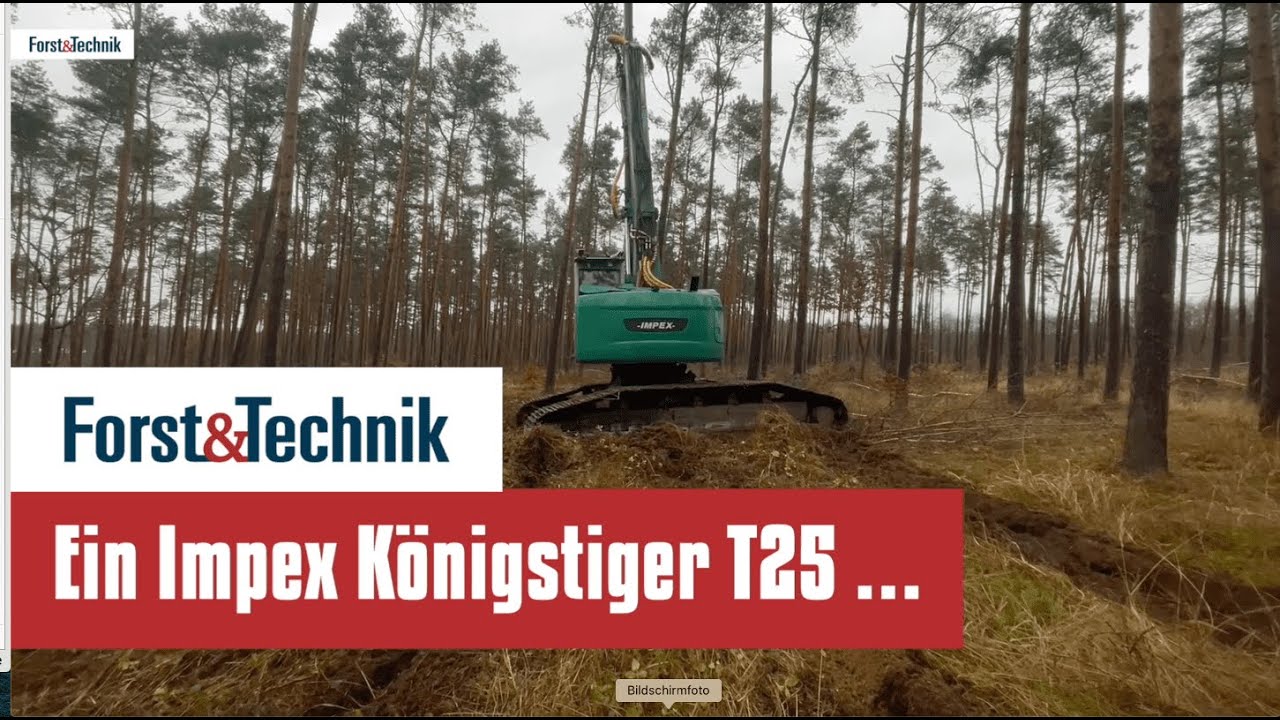 Ein Königstiger T25 fräst Pflanzstreifen