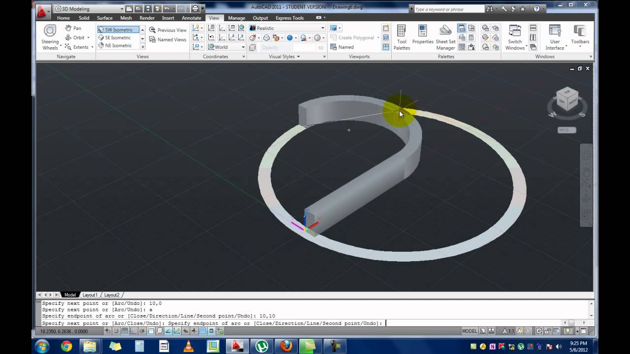 AutoCAD 2011 - 3D Polysolid