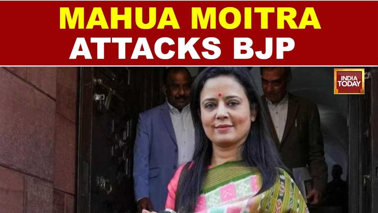 Mahua Moitra Targets BJP Over Ram Mandir Donation Row, Paper Leaks & 'Anti-Goonda' Bill | Watch