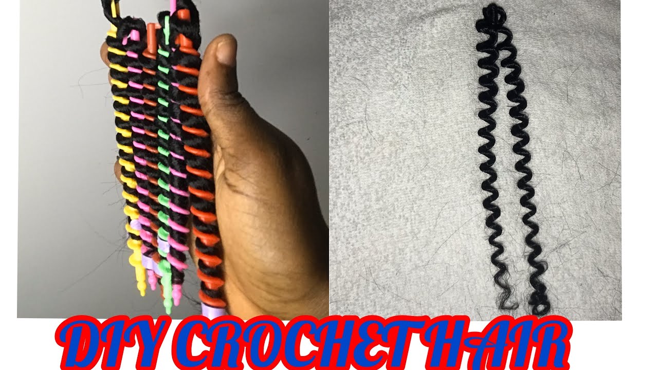 DIY CROCHET HAIR USING X-PRESSION BRAID AND SPIRAL RODS🎀